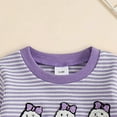 thumbnail image 7 of Jkety Baby Girl Halloween Clothes Halloween Outfits For Baby Girls Spooky Boo Ribbed Sweatshirt Pants Toddler Infant Girls Halloween Fall Clothes(Purple,18-24 Months), 7 of 7