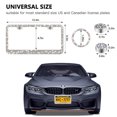 thumbnail image 2 of 2 Pack Car License Plate Frames for Women & Girls, Sparkly Rhinestones License Plate Cover, Crystal Premium Stainless Steel License Plate Frame Holder, Glitter Tag Cover Plate, 2 of 4