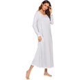 thumbnail image 2 of Vêtements de Nuit Chemise de Nuit Décontractée à Manches Longues S-TTG, 2 of 7