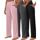 thumbnail image 4 of 3 piezas de pantalones de yoga de pierna ancha para mujer, cómodos pantalones sueltos de cintura alta, pantalones deportivos casuales, pantalones deportivos de entrenamiento, 4 of 5