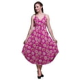 thumbnail image 1 of Bimba Robe de Plage Bohème à Bretelles Midi Imprimée Sans Manches Floral Femmes-Petite, 1 of 5