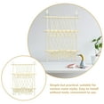 thumbnail image 3 of GARVALON Hanging Toy Storage Book Holder for Kids White Iron Cotton Rope with Multi-function Storage 1Set, 3 of 5