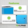 thumbnail image 2 of Alpine Industries 29 Gal. Blue Steel Commercial Mixed Recycling Bin Receptacle with Mixed Slot Lid, 2 of 4