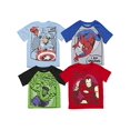thumbnail image 2 of Marvel Avengers Toddler Boys Raglan 4 Pack Short Sleeve Graphic T-Shirt 3T, 2 of 3