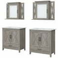 thumbnail image 1 of Pemberly Row 64W Double Vanity Set With Sinks and Cabinets in Driftwood Gray, 1 of 7