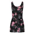 thumbnail image 6 of Summer Jumpsuits for Women Casual Comfy Round Neck Sleeveless Tank Tops Drawstring Shorts Rompers with Pockets, 6 of 6