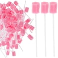 thumbnail image 4 of 200PCS Disposable Oral Care Sponge Swab Tooth Cleaning Mouth Swabs (Pink), 4 of 4