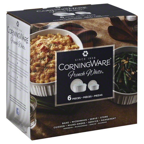 Corningware French White 6Piece Round Bakeware Set