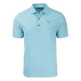 thumbnail image 2 of Men's Cutter & Buck Mint Houston Texans Forge Eco Heathered Stripe Stretch Recycled Polo, 2 of 3