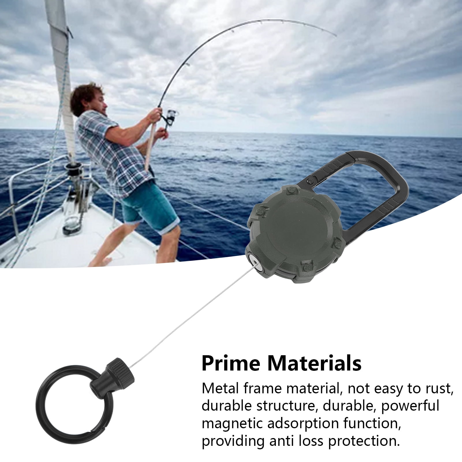 Heavy Duty Retractable Keychain: 70cm Steel Wire, Magnetic Quick Release, Anti,Loss  Durable