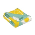 thumbnail image 2 of Bingfone Lemons Chamomile Flowers And Leaves Tapestry Wall Hanging Decor For Living Room Bedroom Dorm Classroom Office Decor 29x37 Inch, 2 of 9