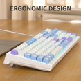 thumbnail image 4 of MageGee Creamy Keyboard,K2 Keyboard Wired Rbg Backlit 104 Keys Waterproof Ergonomic Keyboards,PC for PC/Laptop/Mac, 4 of 7