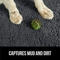 thumbnail image 4 of GORILLA GRIP Ultra Absorbent Grippy Doormat for Muddy Dog Paws, 36x24 Machine Washable Soakstopper Rugs Cleaner Floors, Bed Mat for Dirty Dogs, Indoor Entrance Door Rug Pet Bed Mats Charcoal, 4 of 10