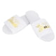 thumbnail image 5 of Zapatillas desechables, 5 pares de zapatillas de hotel con estampado de letras, zapatillas de valor excepcional, 5 of 12