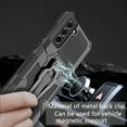 thumbnail image 6 of Dteck for Samsung Galaxy S23 FE Case with Back Clip Kickstand, Military Grade Shockproof Protective Cover Compatible Magnetic Car Mount,Black, 6 of 7