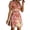 03-Multicolor, variant on TIHLMK Women's Bohemian V-Neck Printed Dresses Short Sleeve Crew Neck Chiffon Dresses Elegant Casual Summer Wear