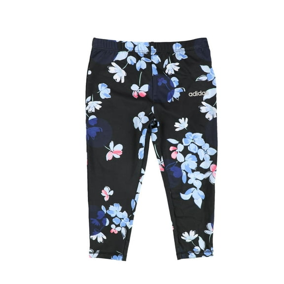Adidas Girls Printed Compression Athletic Pants, Black, Infant, 24 mos