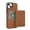 Brown, variant on For iPhone 14 Phone Case,Compatible with Mag-Safe,Retro PU Leather Back,2-in-1 Magentic Detachable Credit Card Holder Flip Cover Kickstand,Shockproof Anti-fall,Rugged Phone Case,Brown
