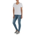 thumbnail image 3 of Time and Tru Women's Pima Cotton Blend V Neck Tee, 2-Pack, Sizes XS-XXXL, 3 of 6
