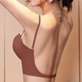 thumbnail image 5 of ATOYSOY Bras for Women Front Hook Corset Half Cup Thin Secure Stay Straps Gathering Shaping Invisible Match For Dresses Formal Occasion, 5 of 7