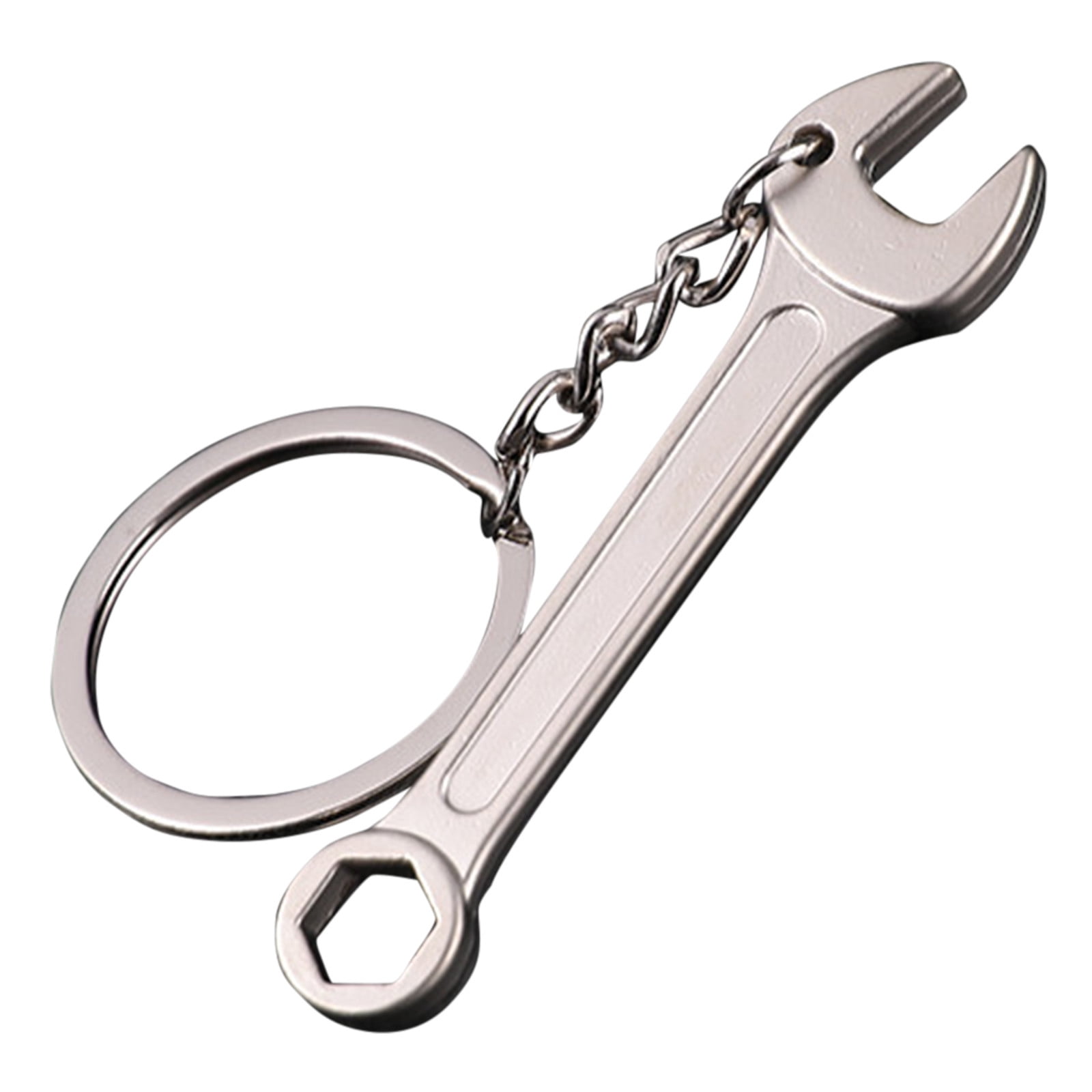 Stainless steel Adjustable Creative  Wrench Spanner Key Chain Ring Keyring Tool 