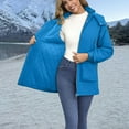 thumbnail image 5 of iOPQO Puffer Jacket Womens Parkas for Women Winter Coats for Women Womens Zip Up Jacket Womens Puffer Jacket with Hood Warm Clothes for Women Warm Coats for Women Blue S, 5 of 9