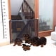 thumbnail image 4 of Reja de Seguridad Plegable para Mascotas, Portátil y Fácil de Montar, Ideal para Puertas y Escaleras, Tamaño Mediano, Color Negro, Malla de Nylon Resistente, 4 of 6