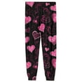 thumbnail image 5 of Men's Drawstring Pocket Cuffed Casual Pants, Romantic Heart Print Valentine's Day Home Sleep Pants for Gift and Holiday,Vermilion,2XL, 5 of 8