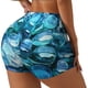 thumbnail image 1 of Fotbe Blue Kyanite Shorts Sin Costuras – Shorts Deportivos de Cintura Alta para Mujer, Elásticos para Gimnasio, Yoga, Running o Ciclismo-Medium, 1 of 8