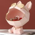 thumbnail image 4 of Caja de almacenamiento decorativa de perro de de resina, decoración Rosado Sunnimix Inicio Escultura moderna, 4 of 8
