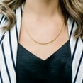 thumbnail image 4 of Collier Chaîne Corde Hip-Hop en Acier Inoxydable Plaqué Or 18k, 4 of 6