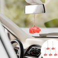 thumbnail image 2 of Colgante de coche con forma de cerdo que cambia de color, con luz solar, para espejo retrovisor, cerdos asados que cambian de color, divertido y adorable., 2 of 5