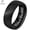 Black, variant on 14K Gold Plated or Black IP Brushed Tungsten Ring High Polished Inside for Men and Women 8mm Comfort Fit w/ Free Engraving Options