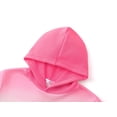 thumbnail image 3 of Serdomi Hoodie Sweatshirts for Big Girls -Soft Long Sleeve Pullover Shirt Tween Stylish Pink-White Gradient Size 12/14, 3 of 7