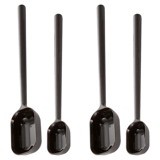 EeaseMX 4 cucharas medidoras de mango largo, cuchara para leche en polvo, cuchara para sal, utensilios de cocina para hornear