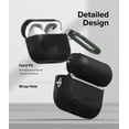 thumbnail image 6 of Ringke Layered Case [Scratch Resistance] Compatible with AirPods Pro 2 Case, Shockproof Cover with Carabiner Designed for AirPods Pro 2nd Generation - Black, 6 of 9