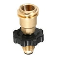 thumbnail image 1 of Yeacher Lixada Adaptateur de Réservoir de Propane Valve de Régulateur en Laiton Massif Sécurité POL Réservoir Se Convertit en Tuyau de Régulateur QCC1/Type1, 1 of 7