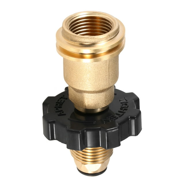 Yeacher Lixada Adaptateur de Réservoir de Propane Valve de Régulateur en Laiton Massif Sécurité POL Réservoir Se Convertit en Tuyau de Régulateur QCC1/Type1