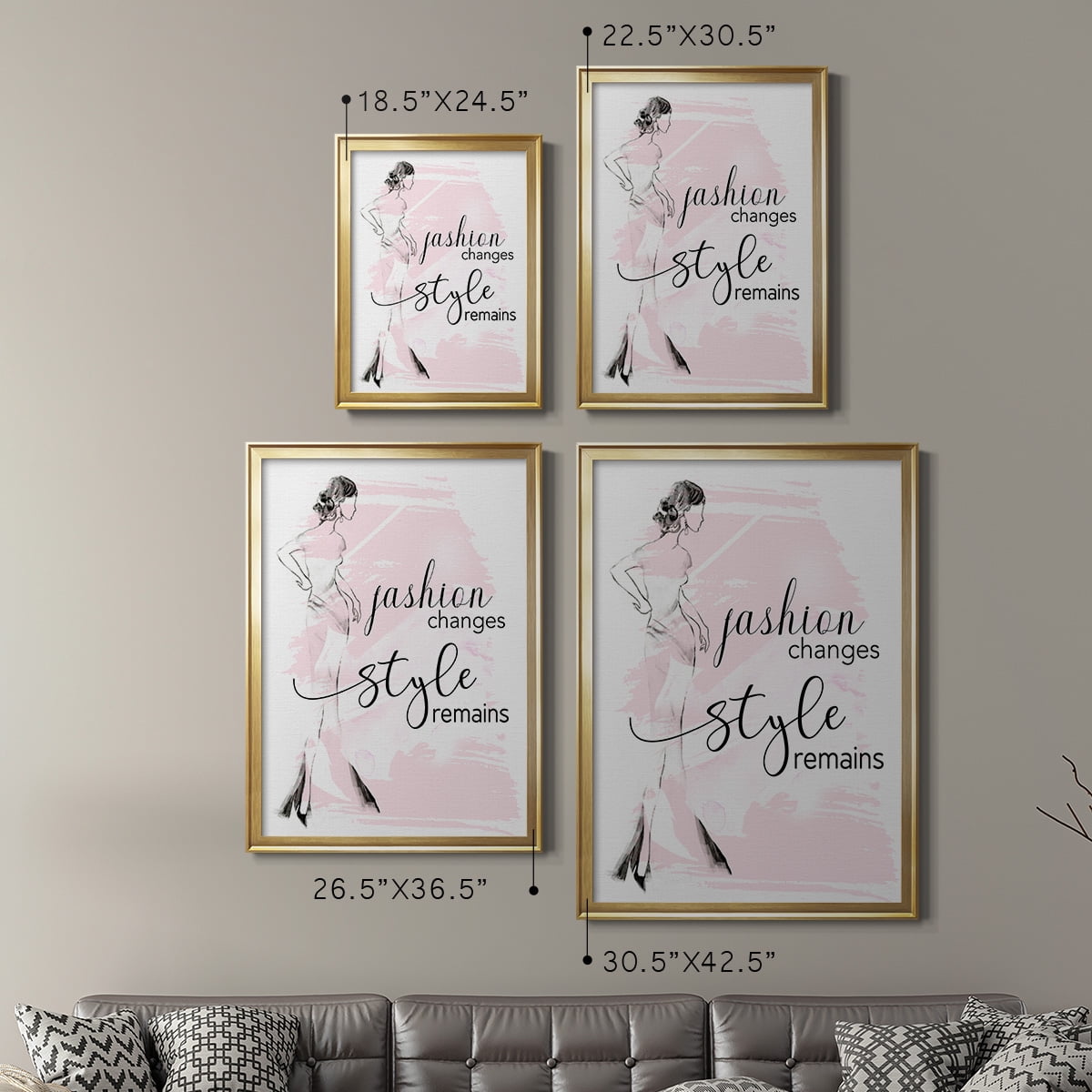 Fashion Changes Style Remains Premium Framed Print - Ready to Hang