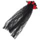 thumbnail image 1 of KAKOWELY Guirnalda de flores góticas para Halloween, diadema para cosplay, tocado de boda, accesorio para disfraz, 1 of 5