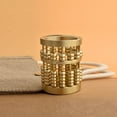 thumbnail image 3 of Decor Vase Gold Brass Pen Holders Mini Abacus Shaped Pencil Container Pot Widely Use Decorative Cylinder Makeup Brushes Cup Desk (small size), 3 of 7