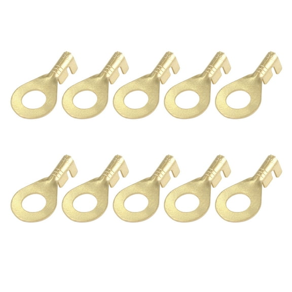 20pcs M6.2 Electric Wire Crimp Ring Lug Terminal Brass Connector 23.5 x 12mm for Car