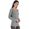 thumbnail image 2 of Inkmeso Solid Raglan Full Sleeve T-shirt For Women Scoop Neck Baseball Tee Casual Tops, 2 of 7