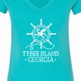 thumbnail image 4 of Inktastic Tybee Island Georgia Travel Women's V-Neck T-Shirt, 4 of 5