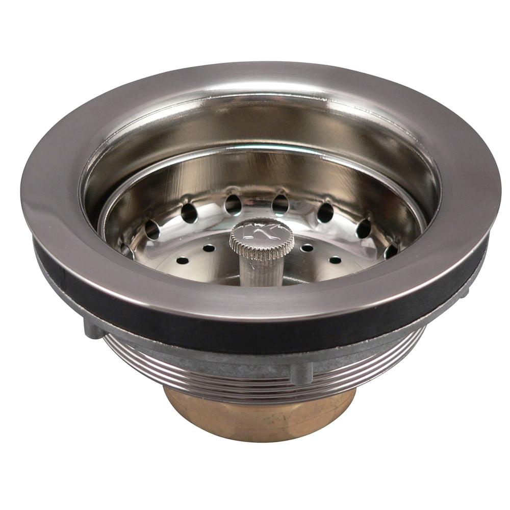 Keeney K5435DSSS Sink Basket Strainer with Fixed Post Basket in Stainless Steel