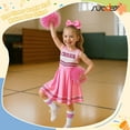 thumbnail image 3 of SUOSDEY Girls Cheerleader Costume Outfit Set,Kids Sleeveless Cheerleading Uniform for Party Birthday Halloween, 3 of 7