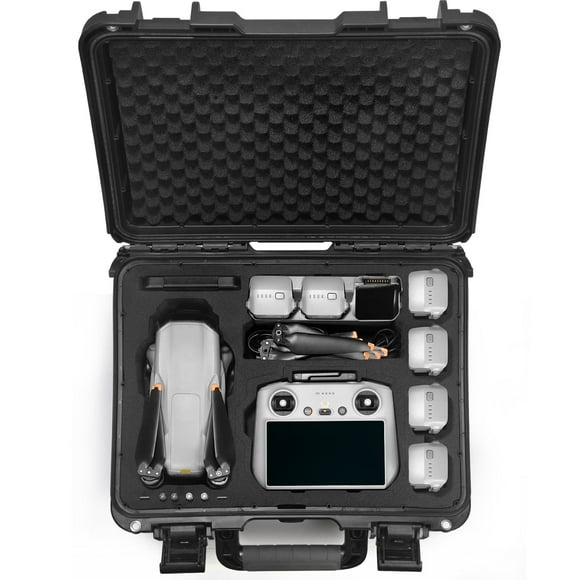 Lekufee Waterproof Carrying Case for DJI Air 3S/DJI Air 3 Drone/Fly More Combo/DJI RC Pro/DJI RC 2/DJI RC/DJI RC N3/DJI RC N2 Remote Controller and Other Accessories(Case Only)