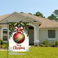 thumbnail image 2 of JOOCAR Merry Christmas Ornament Garden Flag with Red Ball and Holly for Winter Christmas Home Outdoor Garden Yard Door Decor 12x18 inch, 2 of 5