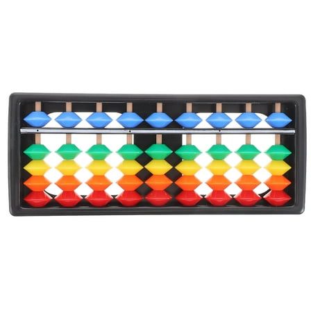 Masteelf Colorful Plastic Abacus with 5 Beads, 9-Level Math Learning Tool for Kids, Ideal for Mental Arithmetic, Classroom and Home Use