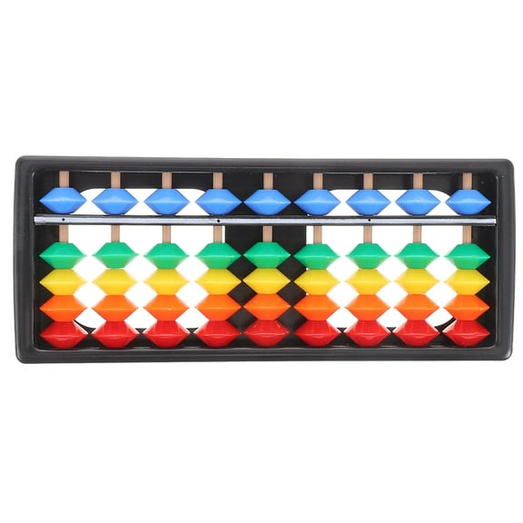 Masteelf Colorful Plastic Abacus with 5 Beads, 9-Level Math Learning Tool for Kids, Ideal for Mental Arithmetic, Classroom and Home Use